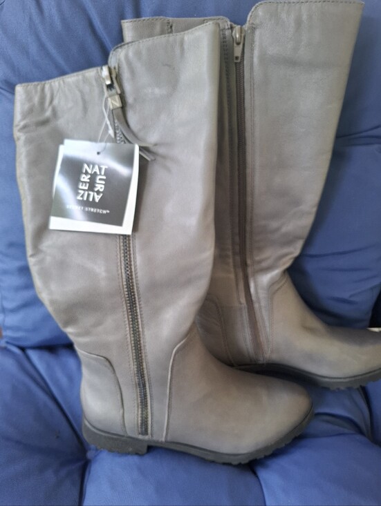 Naturalizer Shoes - Naturalizer Gael Wide Calf Knee Boots Gray Size 7.5 NWT